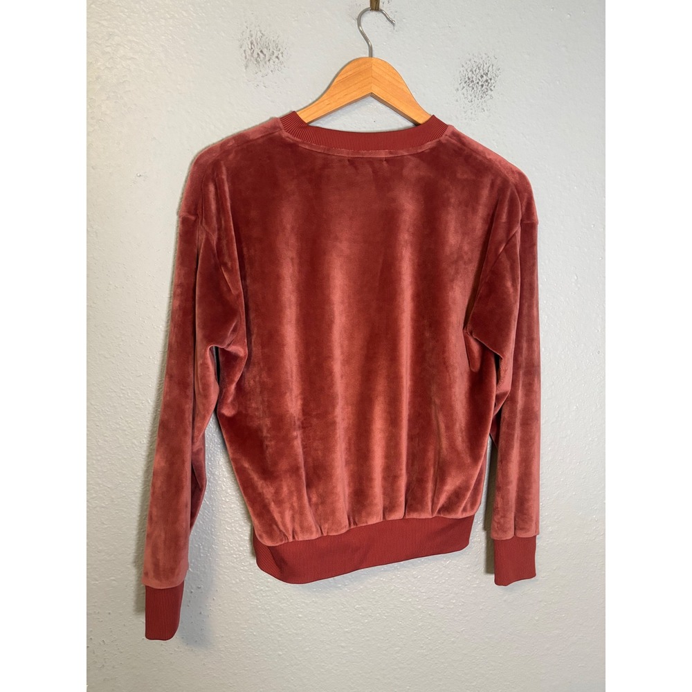 Summersalt The‎ Plush Velour Relaxed Crew Sweatshirt Rosewood Size XS - Picture 6 of 9